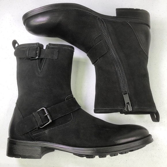 KENNETH Cole New York Hugh C Leather Moto Boots main image 5